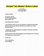 Two Weeks’ Notice Letter: 4+ Examples & Template