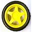 65mm Yellow Wheel For TT Motors – 4tronix