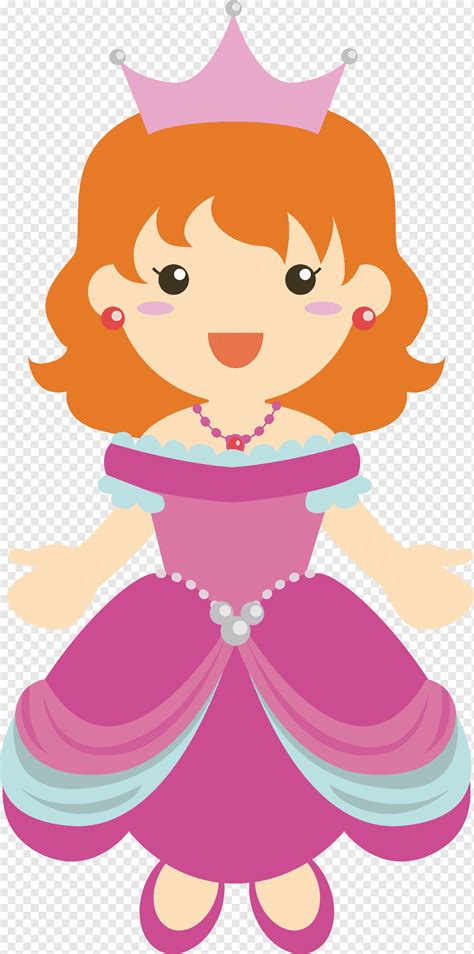 Princesa Princesa Dibujo De Dibujos Animados Princesa Póster Feliz