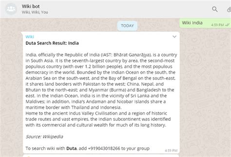 How To Use Wikipedia In Whatsapp Quora