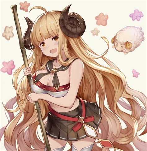 Lialight Anila Granblue Fantasy Granblue Fantasy 10s 1girl D Ahoge Bad Anatomy Bad