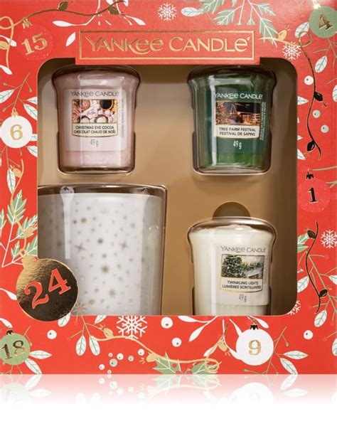 Yankee Candle Christmas Collection Votives And Holder Candle T Set