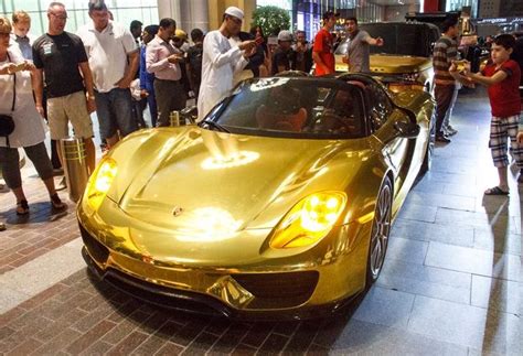 Gold Car Bonanza In Dubai 918 G63 6x6 Aventador And Range Rover