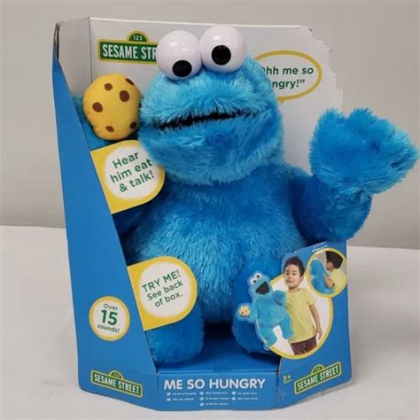 Sesame Street Cookie Monster Me So Hungry Talking Hand Puppet Plush