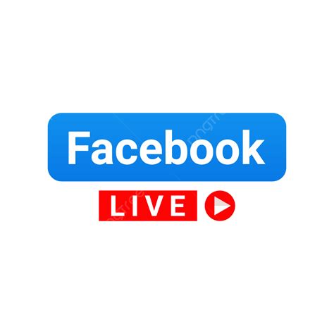 Facebook Live Stream With Smart Play Icon Vector Facebook Live Stream