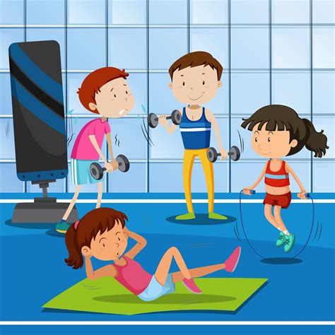 Gym Clipart In 2021 Gym Clip Art Workout