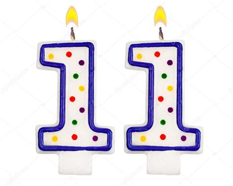 Birthday candles number eleven — Stock Photo © Vladvm #60906051