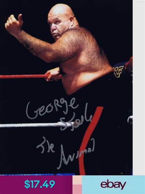 George The Animal Steele Signed Autographed 8x10 Photo Wcoa Wwe Hall