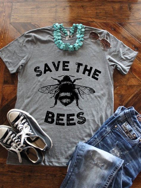 Bee Shirt Save The Bees Honey Bees Tshirt Bumble Bees Etsy Bee Shirt