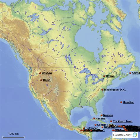Stepmap Map 1 Landkarte Für North America