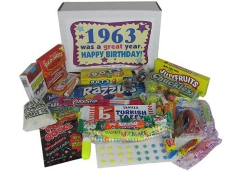 60s Retro Candy Decade 50th Birthday T Box Jr Nostalgic Candy 1963