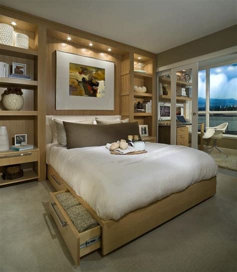 Contemporary Bedroom Photo Great Storage White By Designmine
