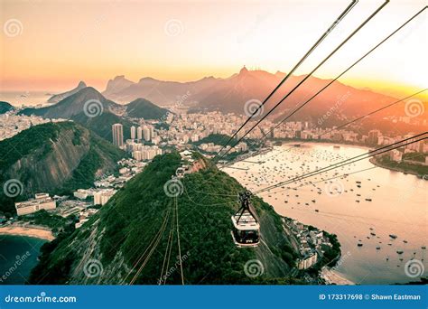 View Overlooking Rio De Janeiro From The Top Of Sugarloaf Mountain With