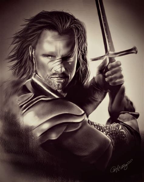 The Lord Of The Rings Aragorn Son Of Arathorn By Geekyglassesartist