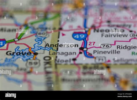 Anderson Missouri Map Hi Res Stock Photography And Images Alamy