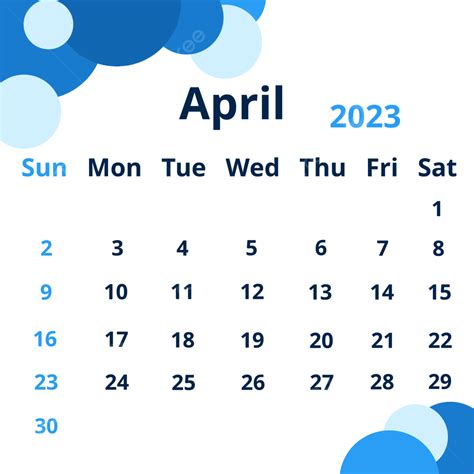 April 2023 Calendar April Calendar April Calendar Png Transparent
