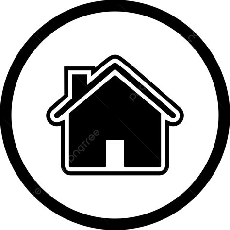 Isolation Clipart Transparent Background House Icon In Trendy Style