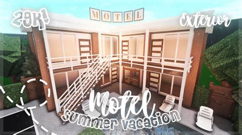 Roblox Bloxburg Summer Vacation Motel Exterior 29k Minami Oroi