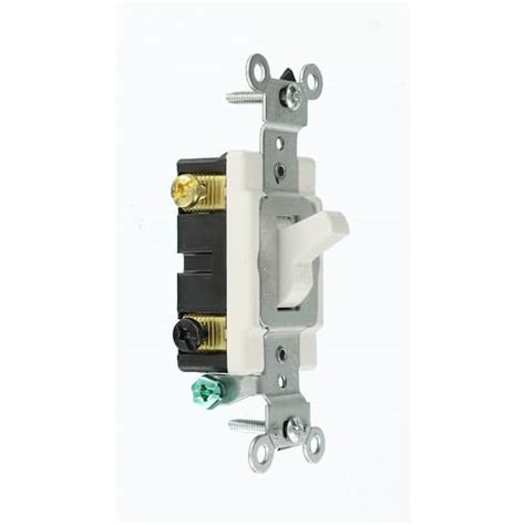 Leviton 20 Amp Commercial Grade Double Pole Toggle Switch 53 Off