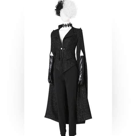 Other Cruella Deville Costume Black Includes Jacket Wig Pants Gloves