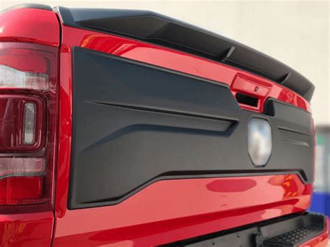 Dodge Ram 1500 2019 Air Design Tailgate Applique Panel Satin Black