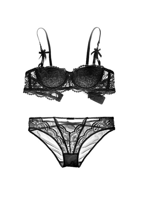 buy zitique women s elegant demi cup lingerie set bra and underwear black 2023 online