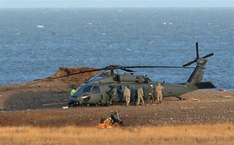 Wait To Recover Bodies Following Norfolk Helicopter Crash
