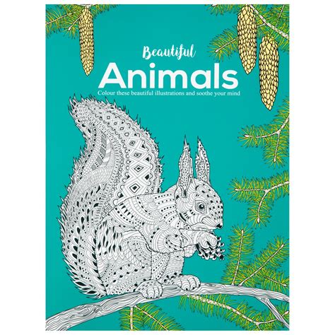 Beautiful Animals Adult Colouring Book Adult Colouring Books Bandm