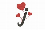 Heart Alphabet Letter J · Creative Fabrica