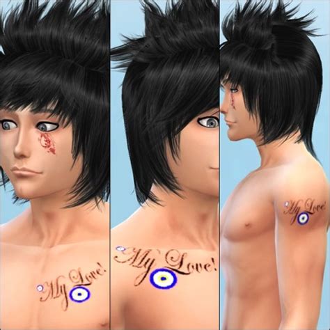 Mylove And Loveyou Tattoo At Ng Sims3 Sims 4 Updates