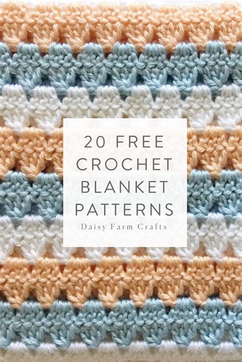 20 Free Crochet Blanket Patterns Made With Caron Simply Soft