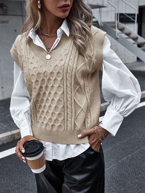 how to wear a sweater vest women fall outfits