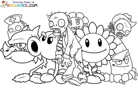 Plants Vs Zombies To Print Plants Vs Zombies Kids Coloring Pages