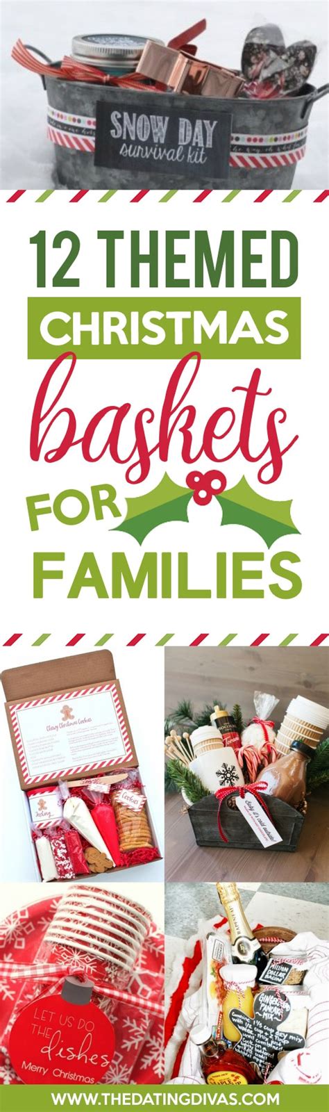 Send all your friends and family a gifty greeting instead of a christmas card this year! 50 Themed Christmas Basket Ideas - The Dating Divas