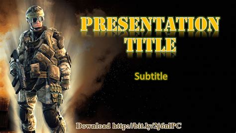 5 Free Military Powerpoint Template And Background Designs ~ Free