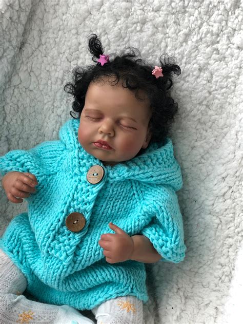Realistic African American Reborn Babies Dolls Loulou 50cm Etsy Australia