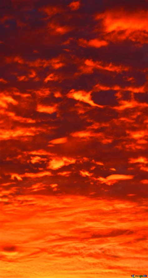 Red Sunset Sky Banner Background №176277