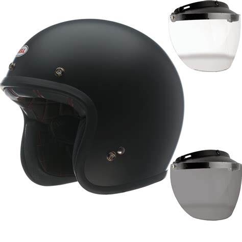 Bell motorcycle helmets allow you the personal styling you want in a helmet, while also giving you the quality, durability and safety you need. Bell Custom 500 Deluxe Matt Black Open Face Motorcycle ...