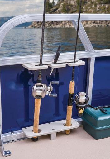 Sun Tracker Fishin Barge 20 Dlx Fore And Aft Vertical Rod Holders Add