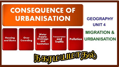 Consequences Of Urbanization In Tamil 8 Social Geography Unit 4