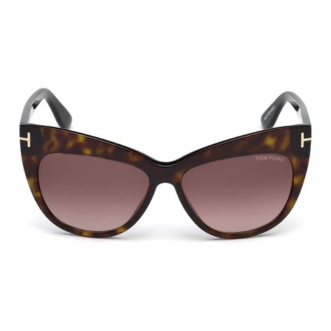 Tom Ford Women S Nika Sunglasses Havana Brown Shaded Women S Designer Sunglasses