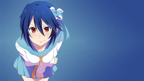 Blue Hair Red Eyes Anime Anime Girls Nisekoi Hair Ornament