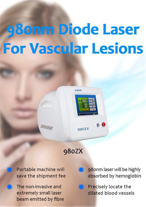980zx 980nm Diode Laser Blood Vessal Removal Spider Vein Removal