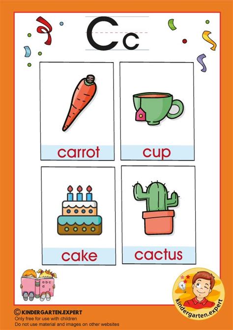 Kindergarten C Words