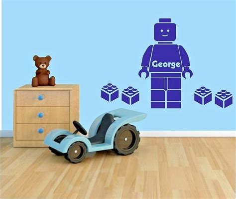 Lego Wall Decal Lego Wall Sticker Lego Room Decor Building Etsy