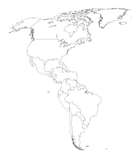 Mapa De Am Rica Para Imprimir Pol Tico F Sico Mudo Con Nombres