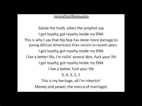All song content or lyrics on our blog are just examples, if you want to get original songs with better quality please visit. DNA Kendrick Lamar - Lyrics - YouTube