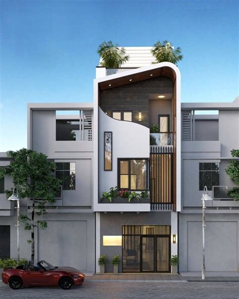 Modern Three Stories Building Exterior Engineering Discoveries House