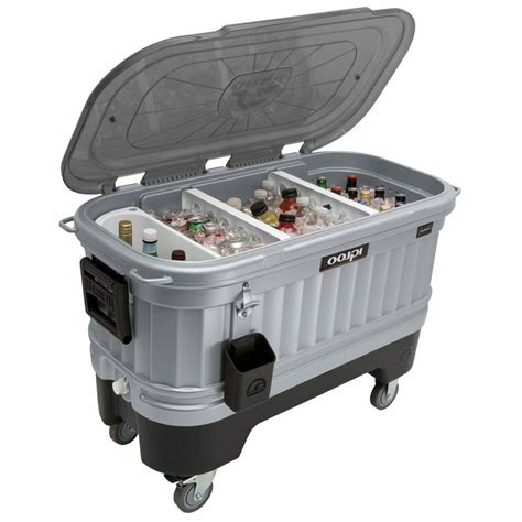 Igloo Party Bar Stratos Gray Cooler On Wheels