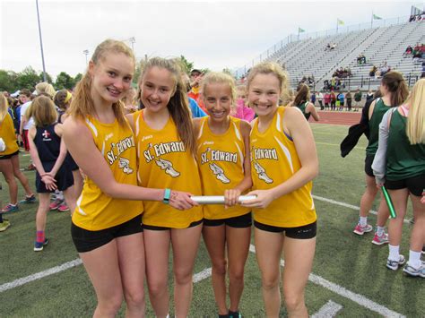 4x100 relay 7 8 girls st edward track and cross country champions